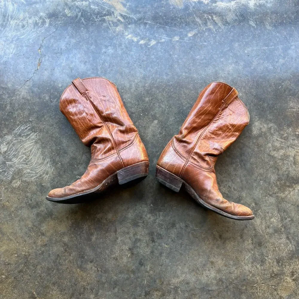 Vintage Tony‎ Lama Leather Cowboy Boots